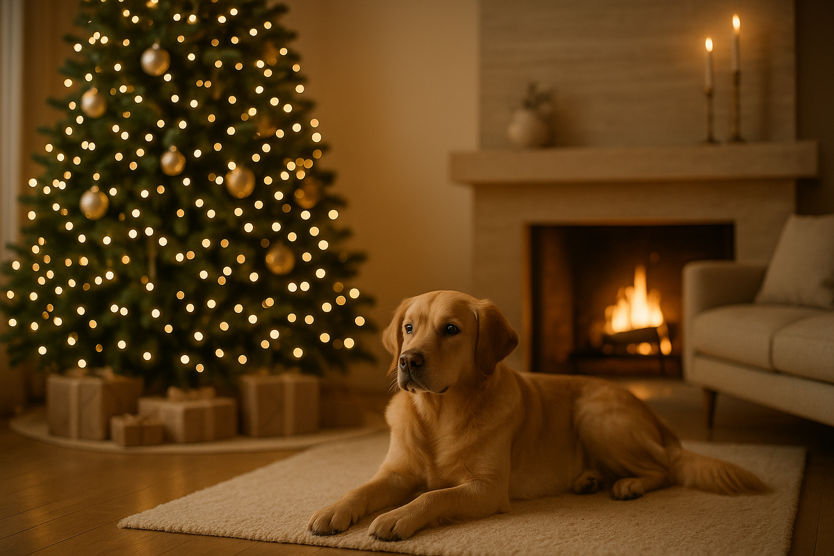 Cadeau de Noël pour chien : calmer les aboiements en douceur