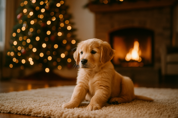 Chiot et premières fêtes : comment l’aider à rester calme sans le gronder ?