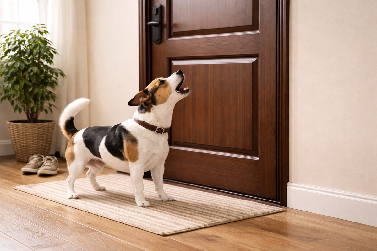 Mon chien aboie à la porte : comment retrouver le calme quand ça sonne