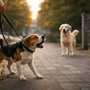 Mon chien aboie sur les autres chiens en promenade : comment le calmer