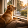 Mon chien aboie à la fenêtre : comment le calmer sans crier