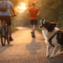 Mon chien aboie sur les vélos et les joggeurs : comment retrouver des promenades plus sereines