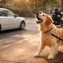 Mon chien aboie sur les voitures et les motos : comment retrouver des promenades plus calmes