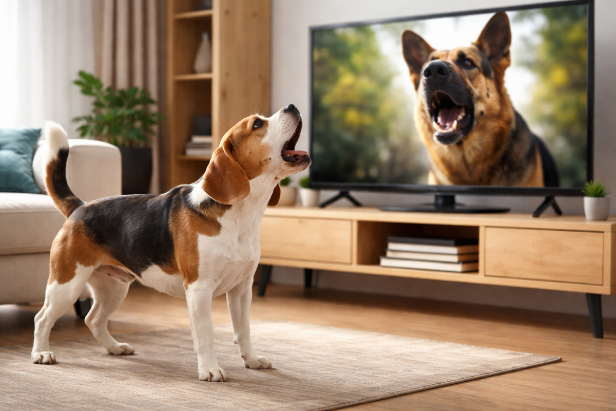 Mon chien aboie à la TV et aux sons de la maison : comment retrouver des soirées calmes
