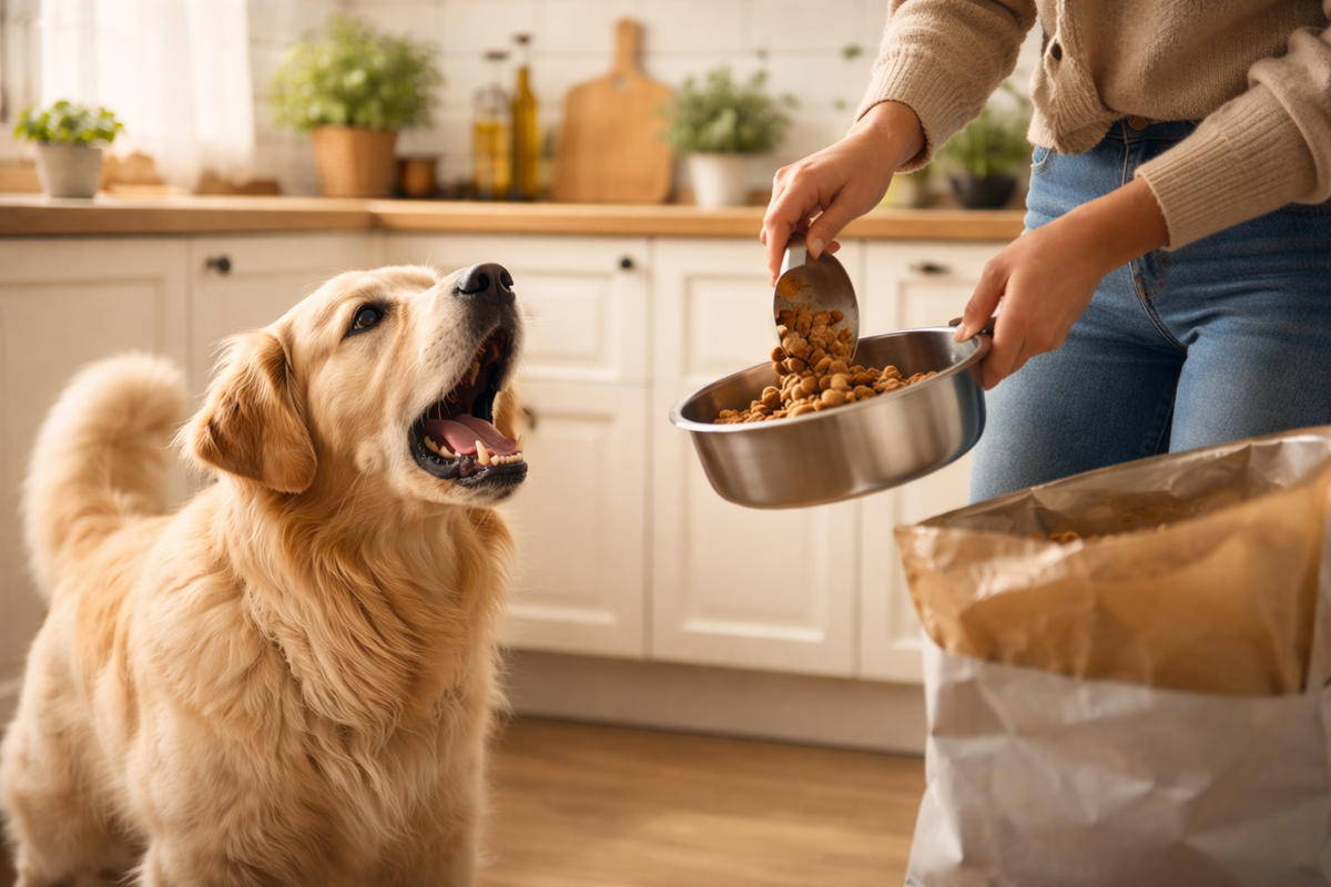 Chien qui aboie quand je prépare sa gamelle