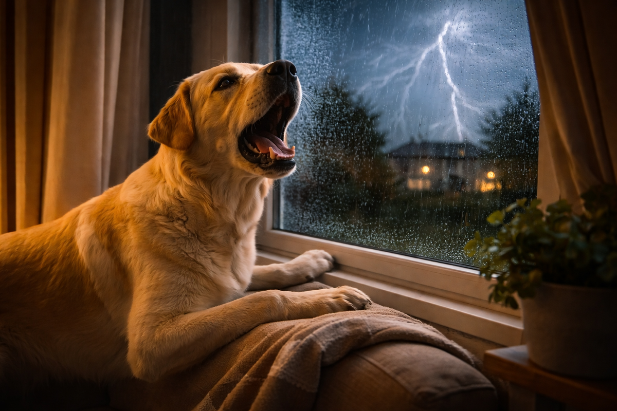 Mon chien aboie aux feux d’artifice et aux orages : comment le calmer sans le brusquer