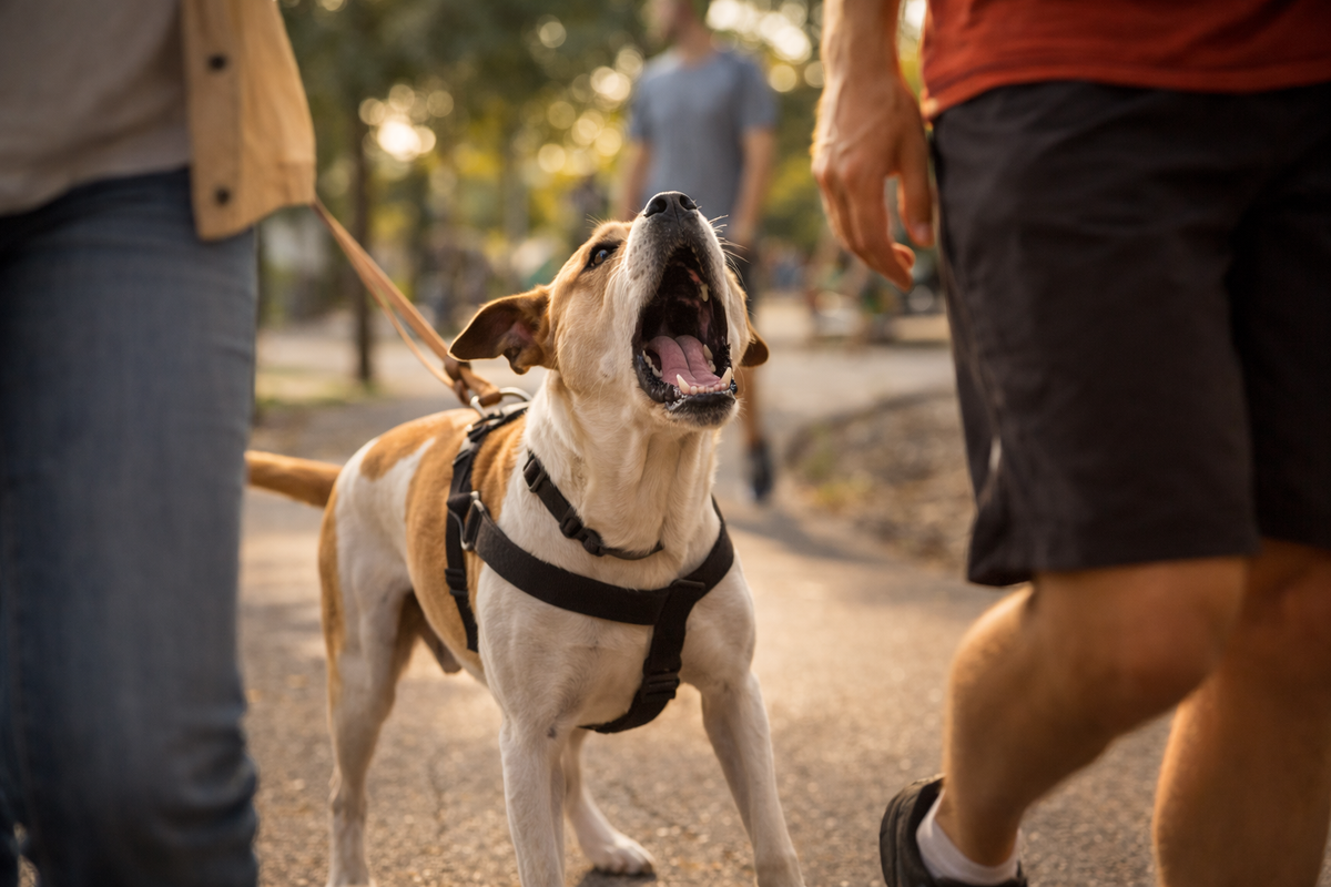 Mon chien aboie sur les gens en promenade : comment retrouver des balades plus calmes