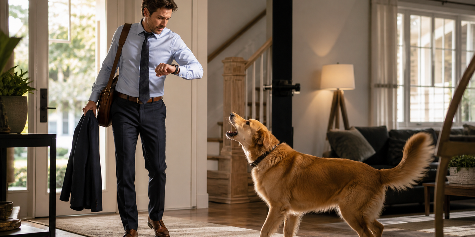 Mon chien aboie quand je suis pressé ou stressé : comment éviter qu’il monte avec moi ?