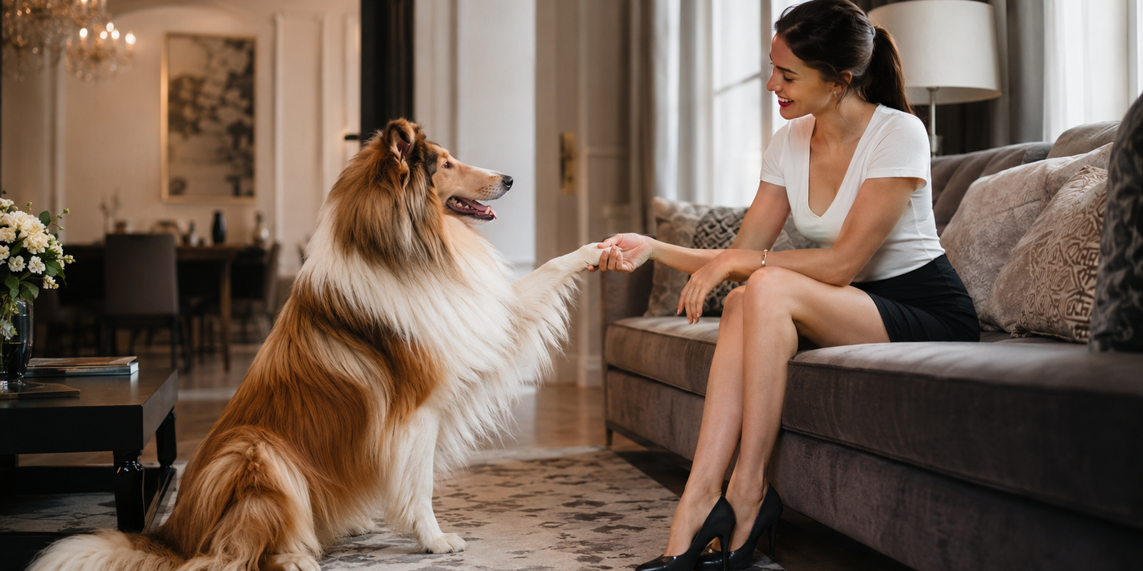 Collie à poil long qui aboie beaucoup : comment calmer son alerte sans saturer sa sensibilité ?