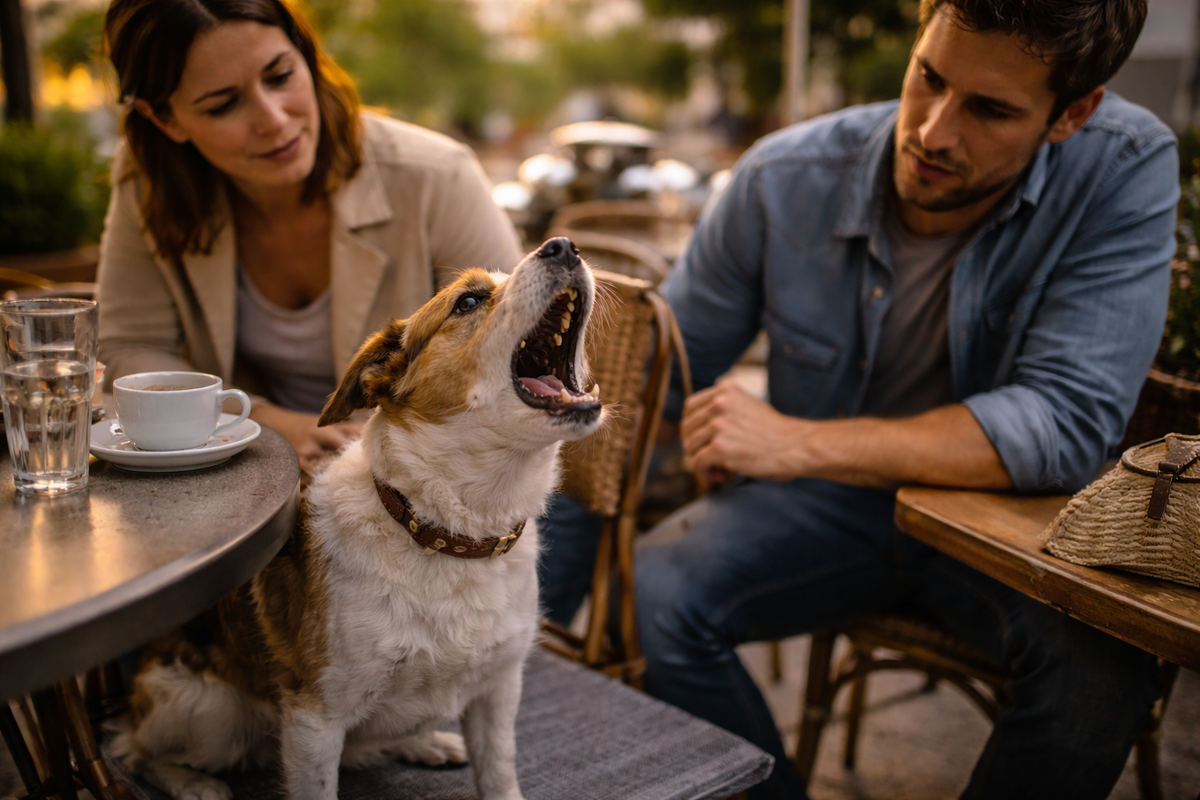 Mon chien aboie en terrasse, au café ou au restaurant : comment retrouver des sorties plus calmes