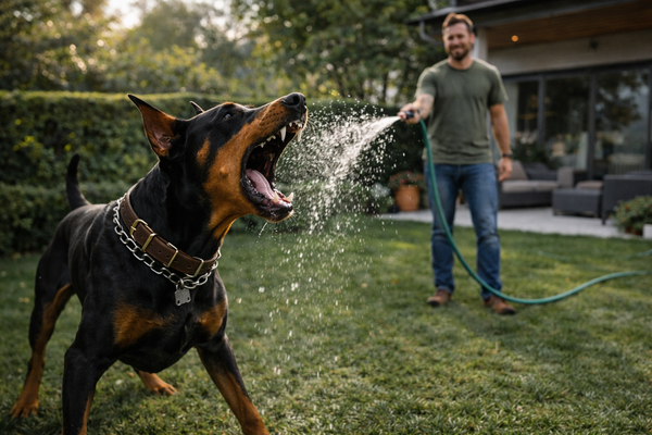 Mon chien aboie au tuyau d’arrosage ou au jet d’eau : comment retrouver le calme