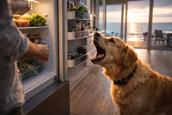 Mon chien aboie quand j’ouvre le frigo ou un placard : comment le calmer