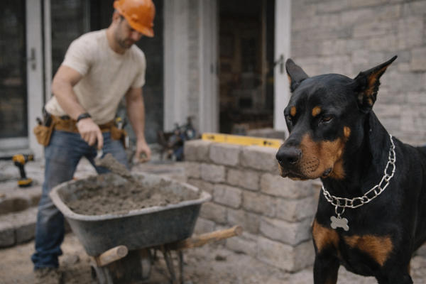Chien qui aboie quand un artisan intervient à la maison : comment retrouver le calme sans stress