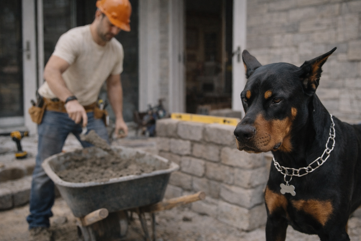 Chien qui aboie quand un artisan intervient à la maison : comment retrouver le calme sans stress
