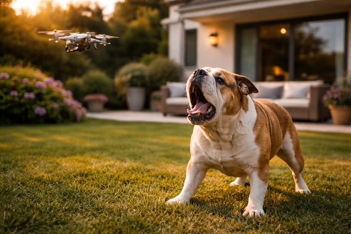 Chien qui aboie sur un drone / objet volant : solutions