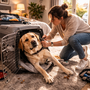 Mon chien aboie dans sa caisse de transport : comment retrouver le calme sans le braquer