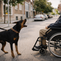 Mon chien aboie sur une canne, des béquilles ou un fauteuil roulant : comment réagir sans aggraver la scène
