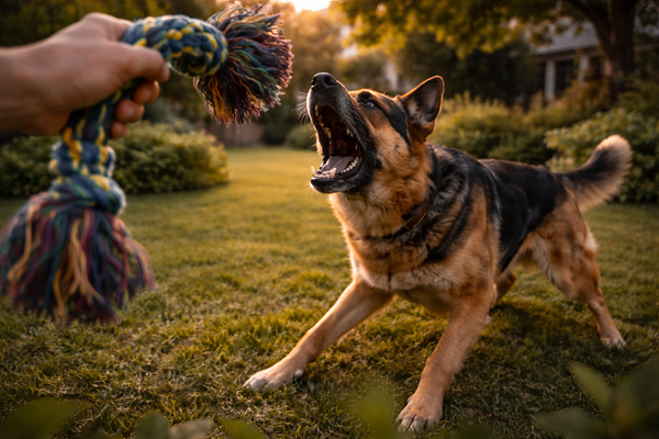 Chien qui aboie pendant le jeu : trop d’excitation
