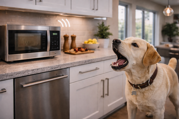 Mon chien aboie au micro-ondes, au minuteur ou au four : comment retrouver le calme