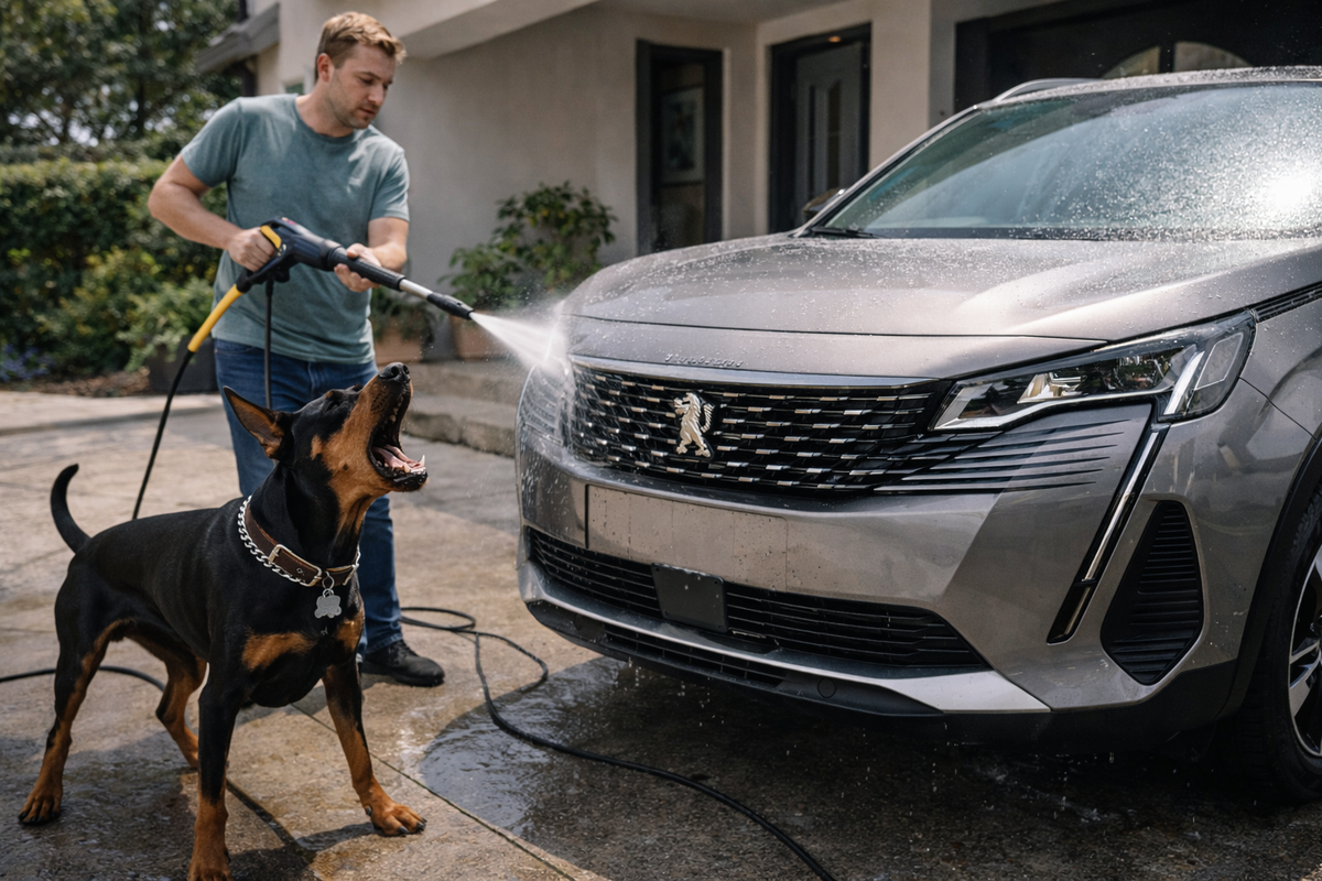 Mon chien aboie au Karcher ou au nettoyeur haute pression : comment retrouver le calme