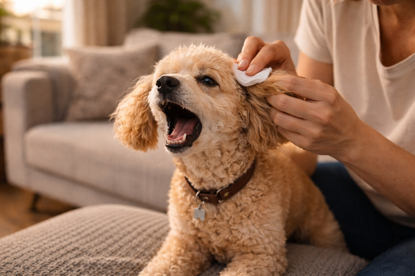 Mon chien aboie quand je nettoie ses oreilles ou mets des gouttes : comment faire sans conflit