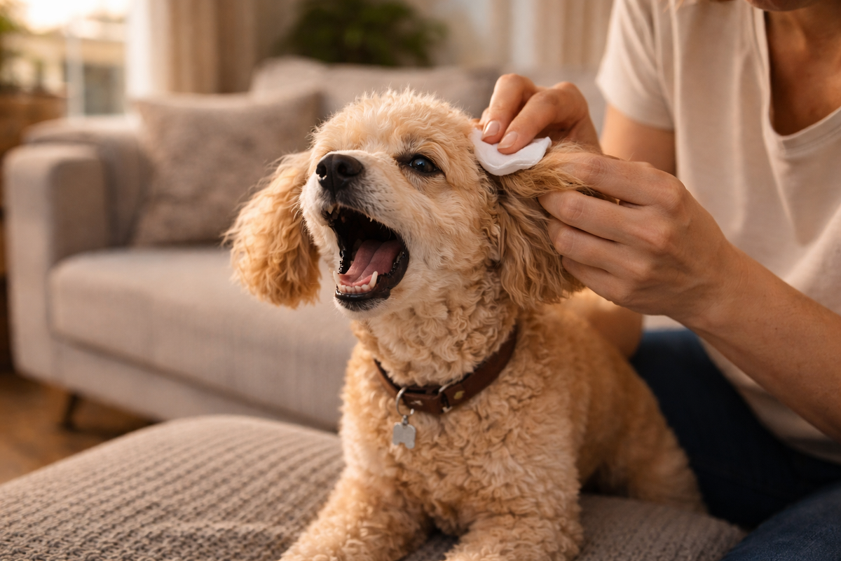 Mon chien aboie quand je nettoie ses oreilles ou mets des gouttes : comment faire sans conflit