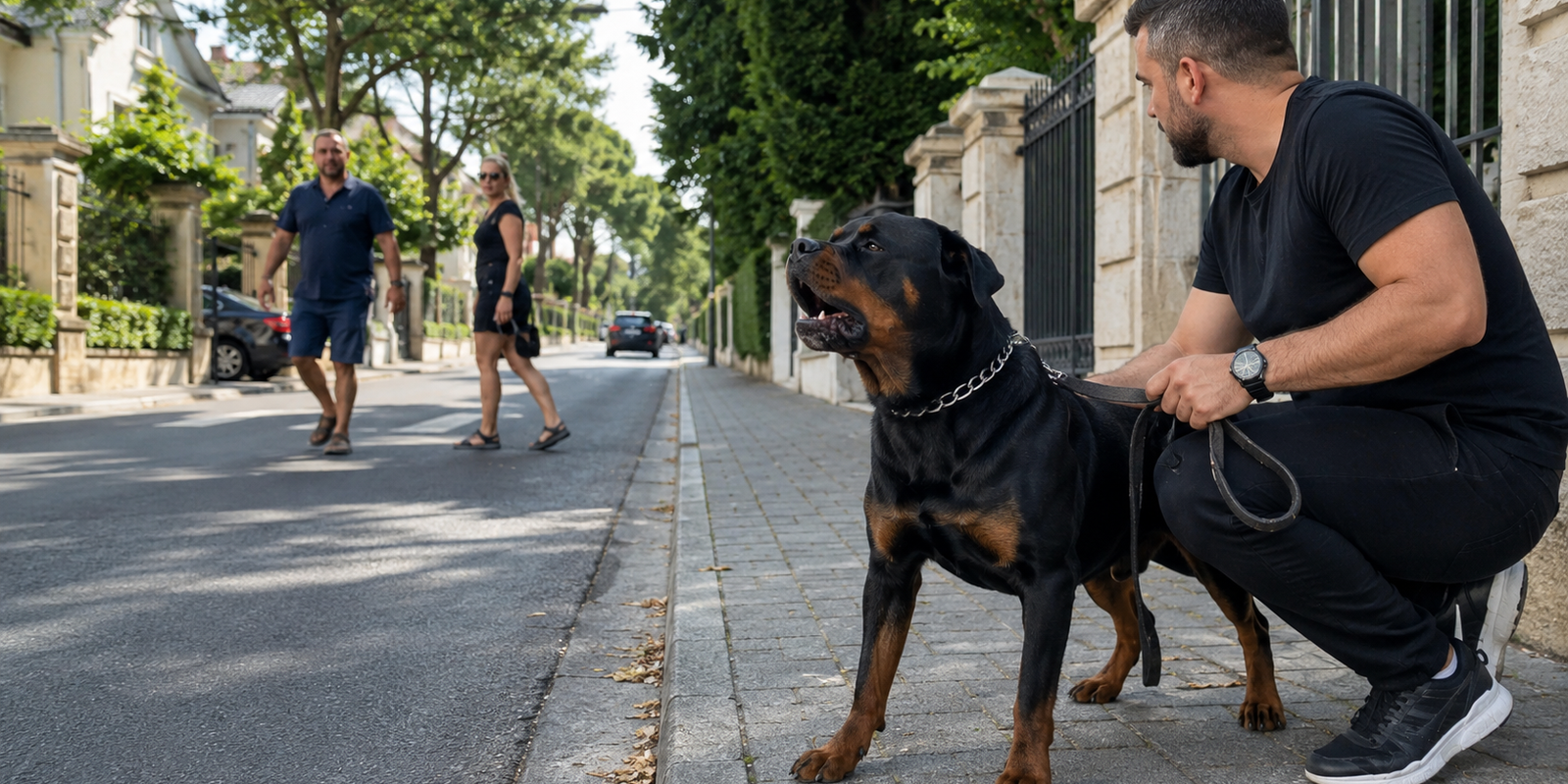Rottweiler qui aboie beaucoup : comment canaliser sa vigilance sans rapport de force ?