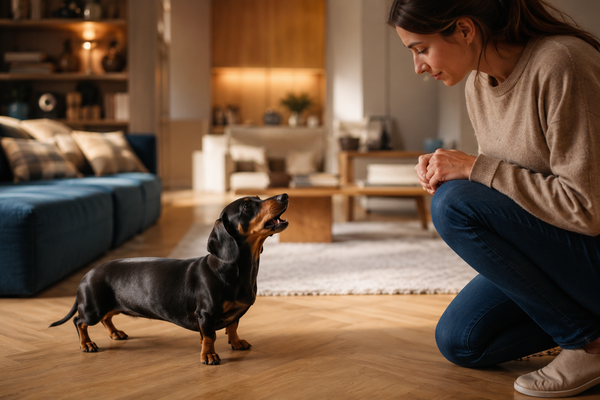 Teckel qui aboie beaucoup : comment calmer son alerte sans casser son caractère ?
